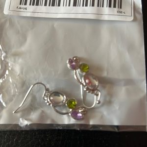 Silver gemstone earrings NEW